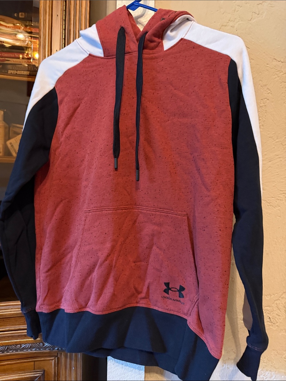 Under Armour women’s Red, Black & White Zip-Up Hooded Sweater